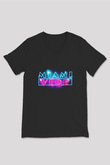 Miami Vice Siyah Unisex  V Yaka Tişört