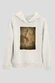 Michael Faraday Baskılı Unisex Ekru Hoodie