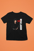 Michael Jackson Baskılı Siyah Unisex Çocuk Tişört