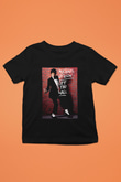 Michael Jackson Baskılı Siyah Unisex Çocuk Tişört
