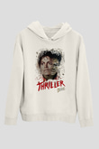 Michael Jackson Beyaz Unisex Kapşonlu Sweatshirt