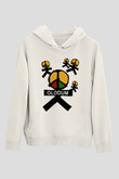 Michael Jackson Beyaz Unisex Kapşonlu Sweatshirt