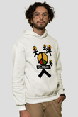 Michael Jackson Beyaz Unisex Kapşonlu Sweatshirt