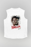 Michael Jackson Beyaz Unisex Kolsuz Tişört