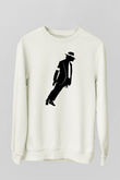 Michael Jackson Beyaz Unisex Sweatshirt