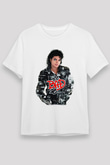 Michael Jackson Beyaz Unisex Tişört T-Shirt - TişörtFabrikası