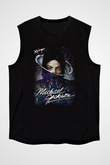 Michael Jackson Siyah Unisex Kolsuz Tişört