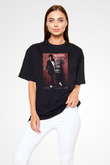 Michael Jackson Siyah Unisex Oversize Tişört T-Shirt
