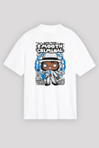 Michael Jackson Smooth Criminal Baskılı Unisex Beyaz Oversize Tişört