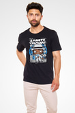Michael Jackson Smooth Criminal Baskılı Unisex Siyah Tişört