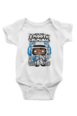 Michael Jackson Smooth Criminal Baskılı Unisex Beyaz Bebek Body - Zıbın