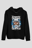 Michael Jackson Smooth Criminal Baskılı Unisex Siyah Hoodie