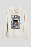 Michael Jackson Smooth Criminal Baskılı Unisex Beyaz Hoodie