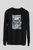 Michael Jackson Smooth Criminal Baskılı Unisex Siyah Sweatshirt