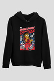 Michael Jackson Thriller Baskılı Unisex Siyah Hoodie