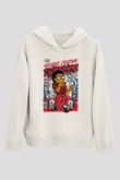Michael Jackson Thriller Baskılı Unisex Beyaz Hoodie