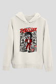 Michael Jakson Zombie Baskılı Unisex Beyaz Hoodie