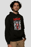 Michael Jakson Zombie Baskılı Unisex Siyah Hoodie