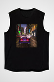 Midnight Club Siyah Unisex Kolsuz Tişört