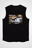 Midnight Club Siyah Unisex Kolsuz Tişört