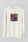 Migos Baskılı Unisex Beyaz Sweatshirt