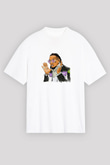 Migos Baskılı Unisex Beyaz Tişört