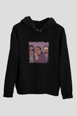Migos Baskılı Unisex Siyah Hoodie