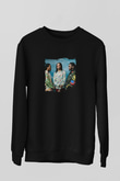 Migos Baskılı Unisex Siyah Sweatshirt