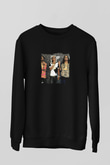 Migos Baskılı Unisex Siyah Sweatshirt