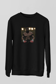 Mike Tyson Baskılı Unisex Siyah Sweatshirt