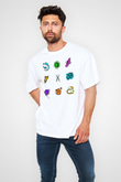 Mikrobiyolog Beyaz Unisex Oversize Tişört T-Shirt