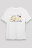Mikrobiyolog Beyaz Unisex Tişört T-Shirt - TişörtFabrikası