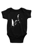 Miles Davis Baskılı Unisex Siyah Bebek Body - Zıbın