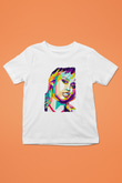 Miley Cyrus Baskılı Beyaz Unisex Beyaz Çocuk Tişört - Tshirt