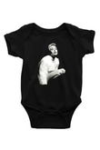 Miley Cyrus Baskılı Unisex Siyah Bebek Body - Zıbın