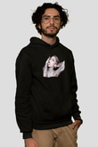 Miley Cyrus Baskılı Unisex Siyah Hoodie