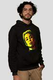 Miley Cyrus Baskılı Unisex Siyah Hoodie