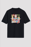 Miley Cyrus Baskılı Unisex Siyah Oversize Tişört - Tshirt