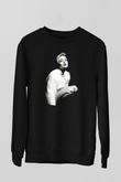 Miley Cyrus Baskılı Unisex Siyah Sweatshirt