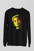 Miley Cyrus Baskılı Unisex Siyah Sweatshirt
