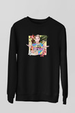 Miley Cyrus Baskılı Unisex Siyah Sweatshirt