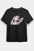 Miley Cyrus Baskılı Unisex Siyah Tişört - Tshirt