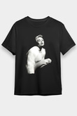 Miley Cyrus Baskılı Unisex Siyah Tişört - Tshirt