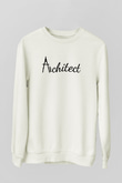 Mimar Beyaz Unisex Sweatshirt