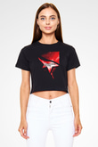 Mirror's Edge Siyah  Crop Top Tişört