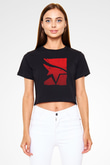 Mirror's Edge Siyah  Crop Top Tişört