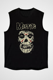 Misfits Siyah Unisex Kolsuz Tişört