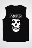 Misfits Siyah Unisex Kolsuz Tişört