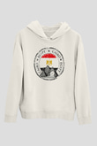 Mısır Beyaz Unisex Kapşonlu Sweatshirt