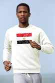 Mısır Beyaz Unisex Sweatshirt